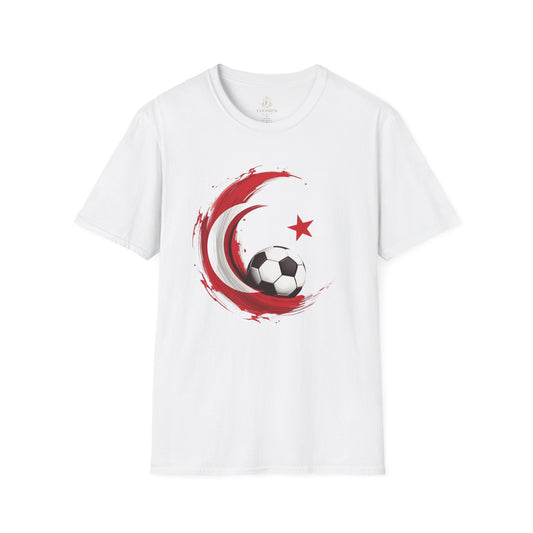 Turkey Football Pride T-Shirt Dynamic Grunge Crescent & Star Fan Tee