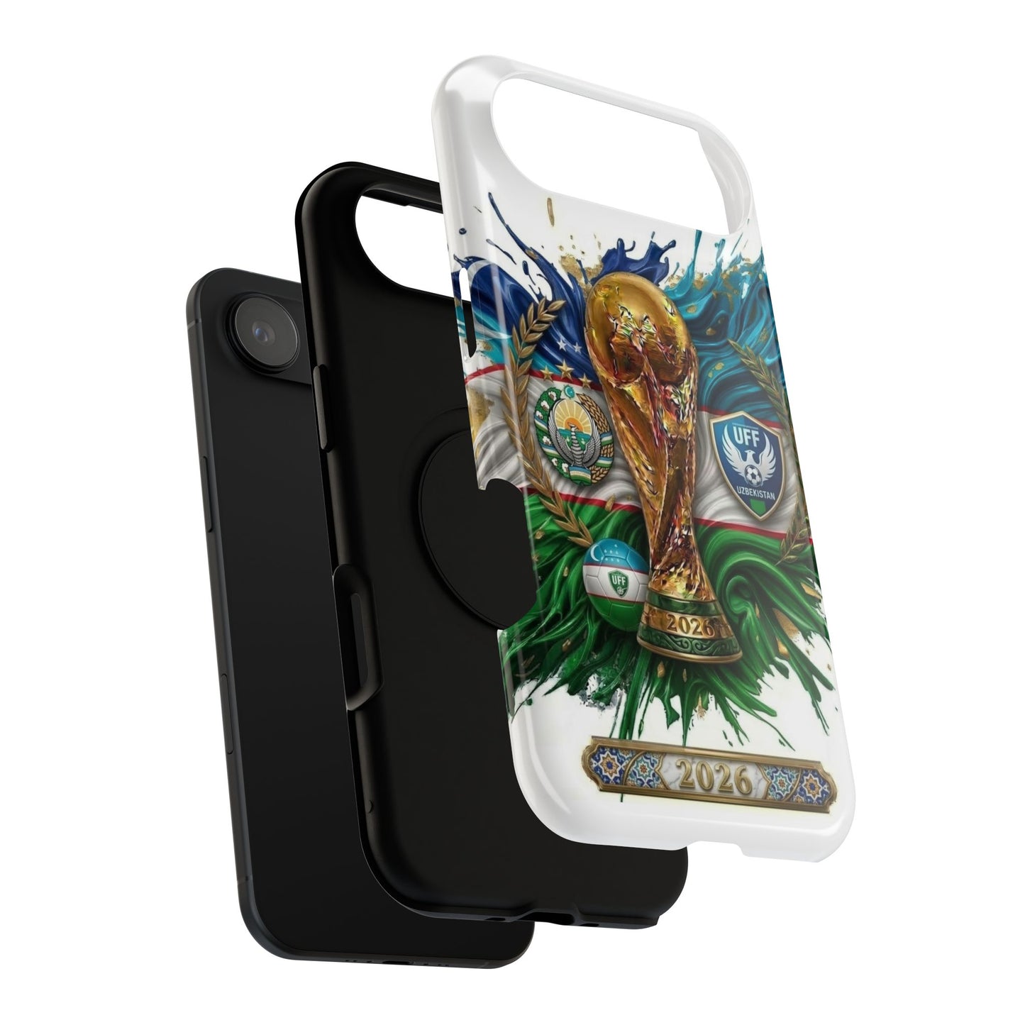 Uzbekistan 2026 Soccer Impact-Resistant Protective Phone Case