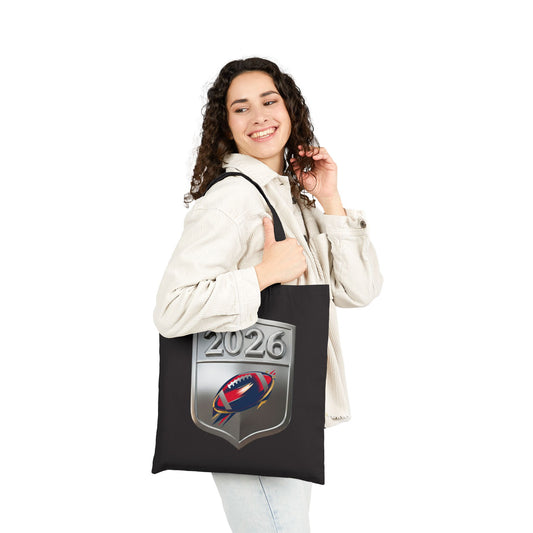 Football Big Game Tote Bag 2026 Canvas Championship Sunday Grocery Tote