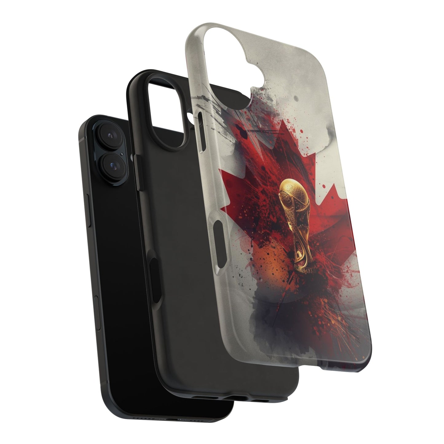 Canada Flag Soccer Fan Phone Protective Case Cover