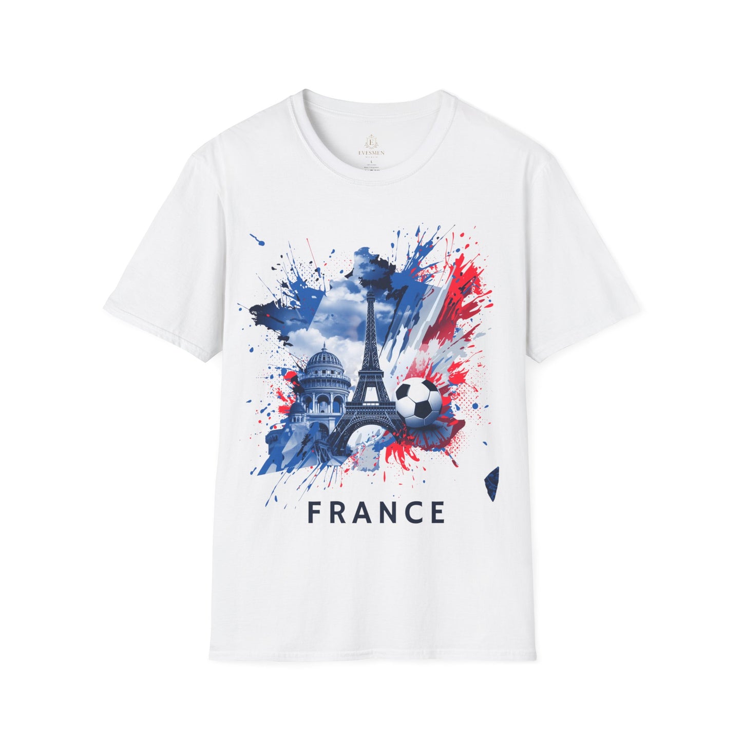 France Soccer Match Day T-Shirt — Eiffel Tower Football Graphic Tee