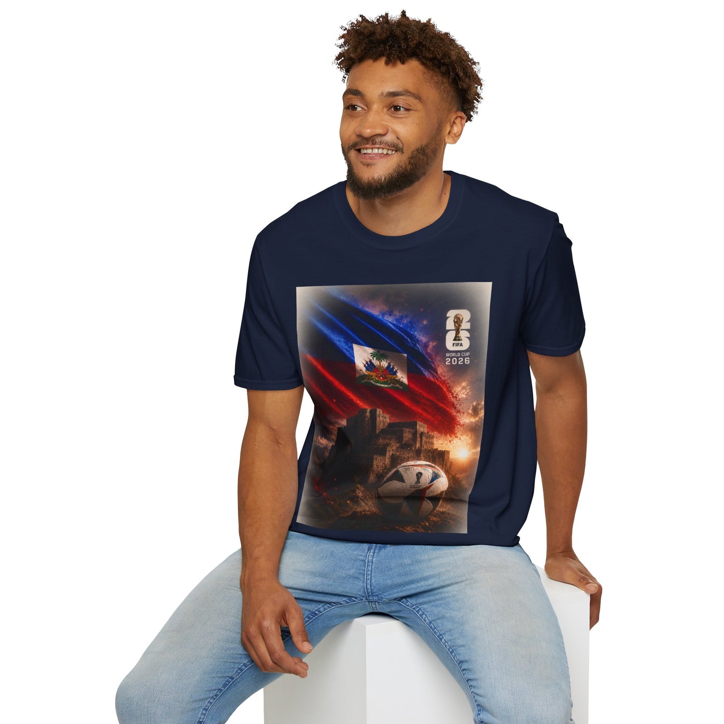 Haiti Football Flag T‑Shirt — 2026 Soccer Tribute Fan Tee