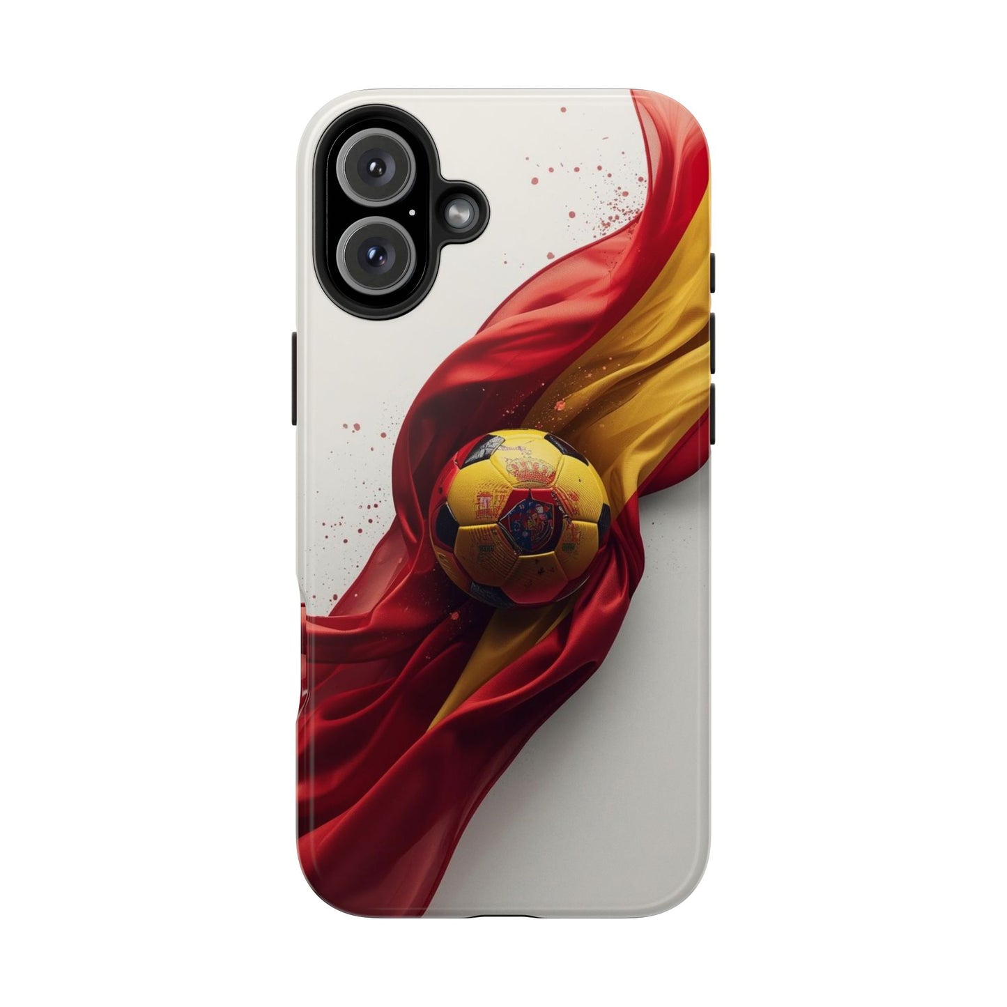 Spanish Flag Soccer Tough Phone Case — Football Fan Protective Cover