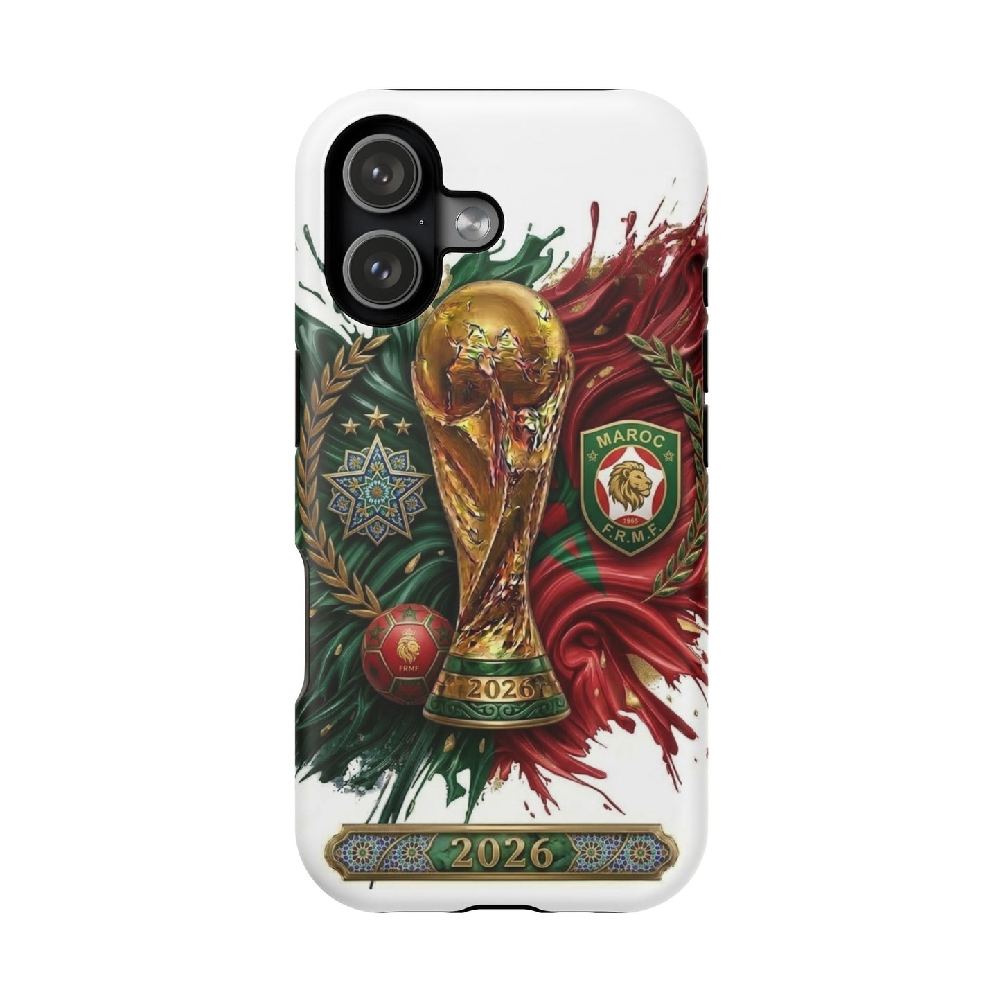 Moroccan 2026 Soccer Football Phone Case Impact‑Resistant Cover