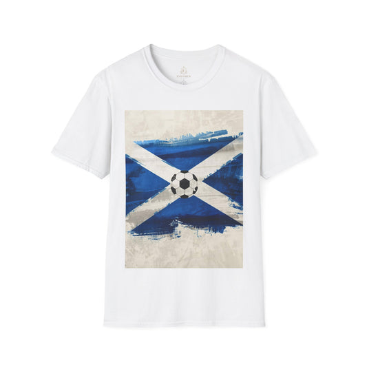 Scotland Flag Soccer T‑Shirt — Vintage St Andrews Football Tee
