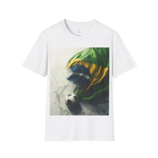 Brazil Flag Soccer Match Day T-Shirt — Brazilian Football Fan Tee