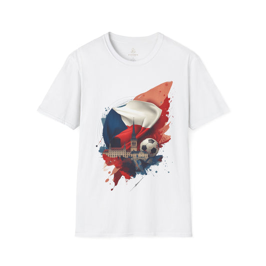 Czech Republic Flag Soccer T-Shirt – Football Fan Tee