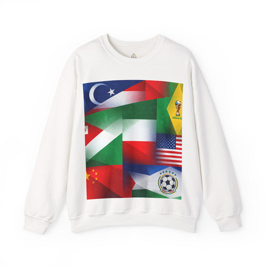 World Flags Soccer Crewneck Sweatshirt — Soccer Fan Pullover