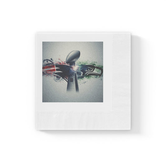 Big Game 2026 Trophy Napkins – Football Championship Party Beverage Napkins