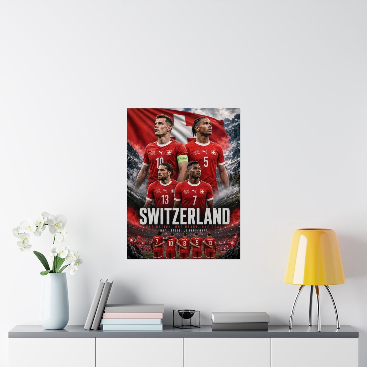 Switzerland Soccer Nati Commemorative Wall Art Poster