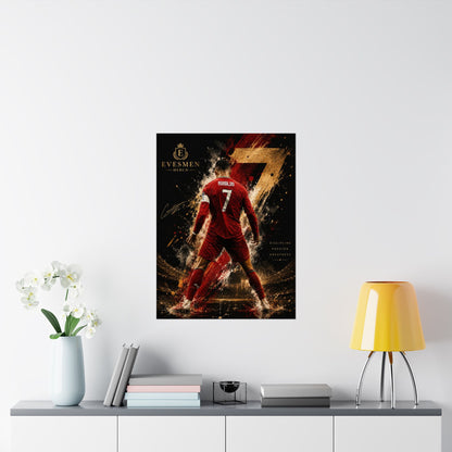 CR7 Cristiano Ronaldo Legend Commemorative Wall Art Poster Print