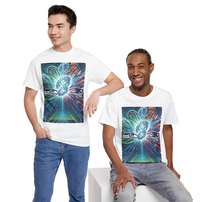Legendary Championship Matchup Art T-Shirt Football Big Game Poster Tee