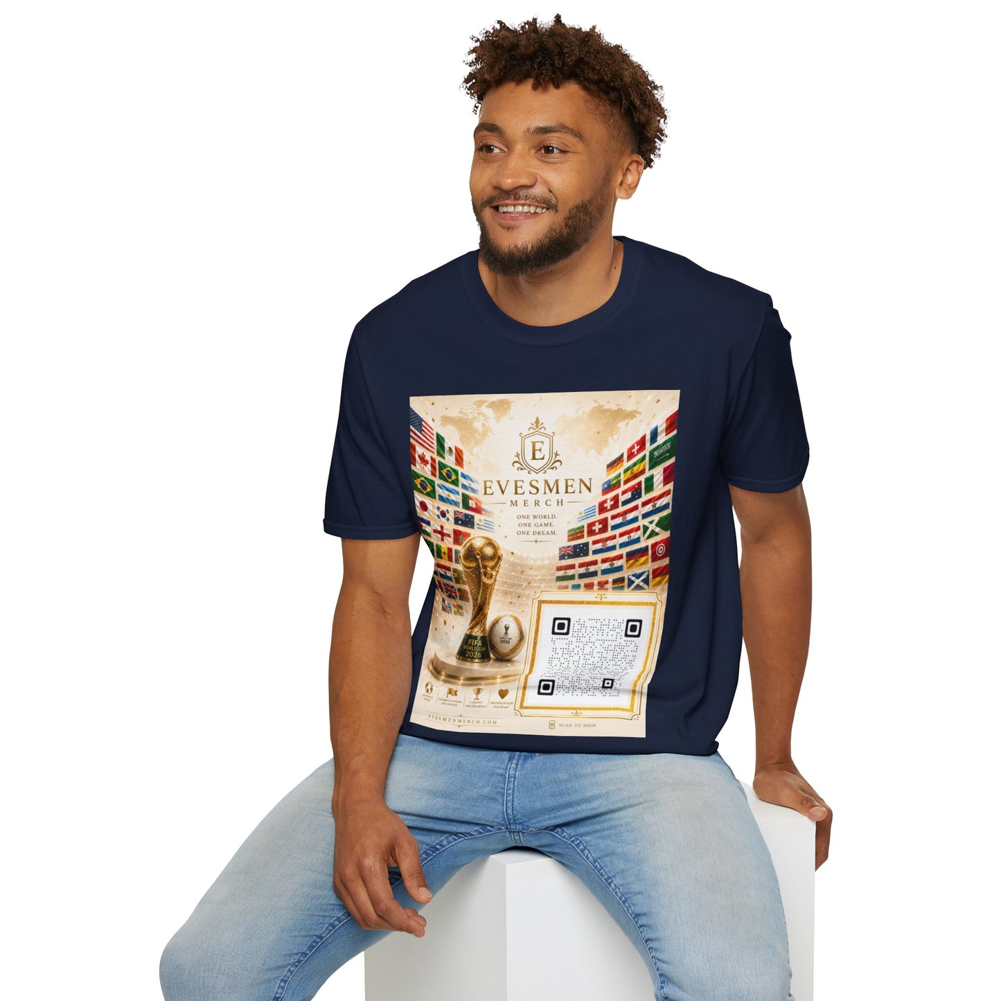 Global Football Flags Graphic Tee 2026 Soccer World Championship Commemorative T-Shirt