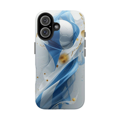 Argentina Soccer Flag Phone Case — Tough Protective Football Design
