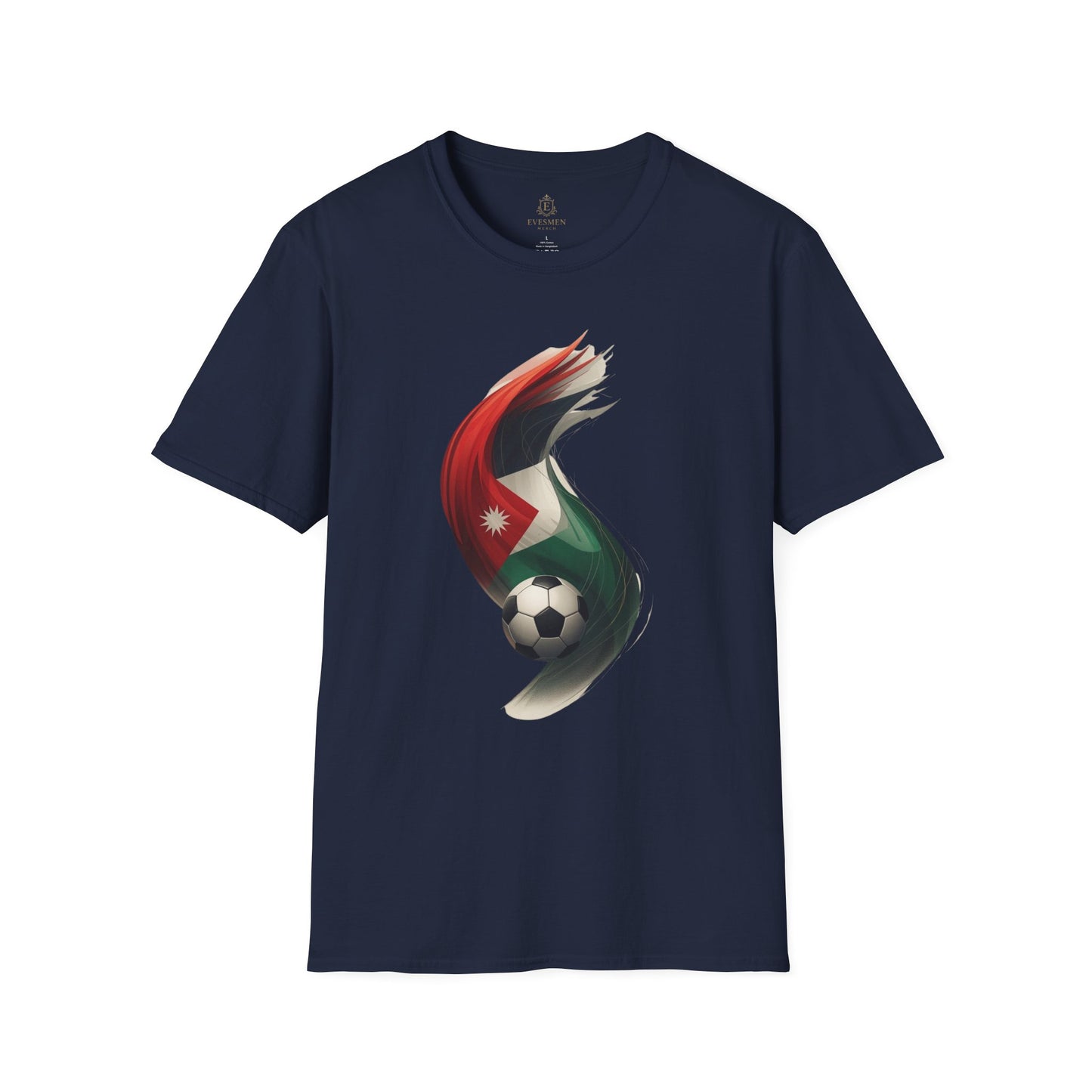 Jordan Football Flag Wave T‑Shirt Chivalrous Falcons Soccer Tee