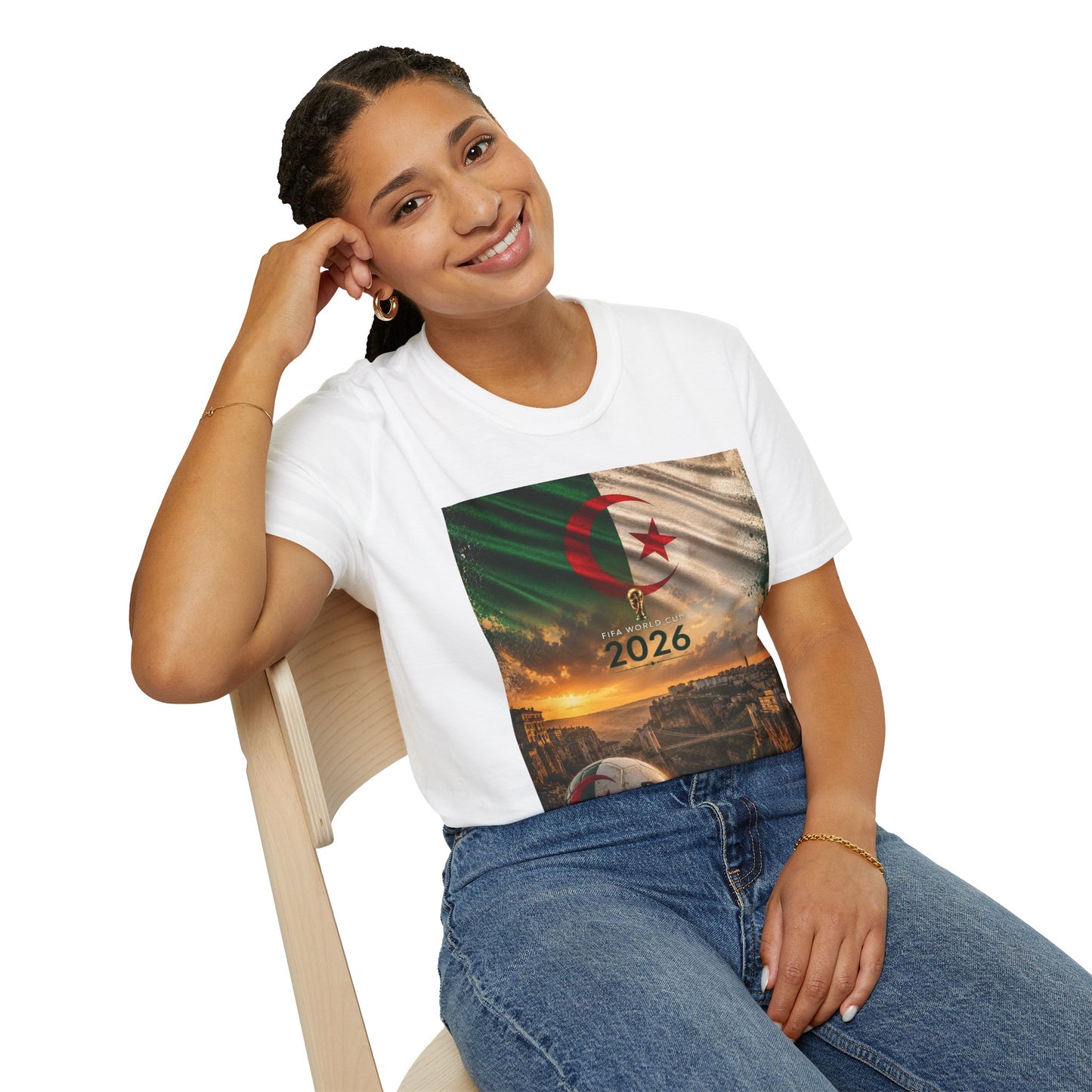 Algeria Football Flag Constantine T-Shirt Fennec Foxes Soccer City of Bridges Tee