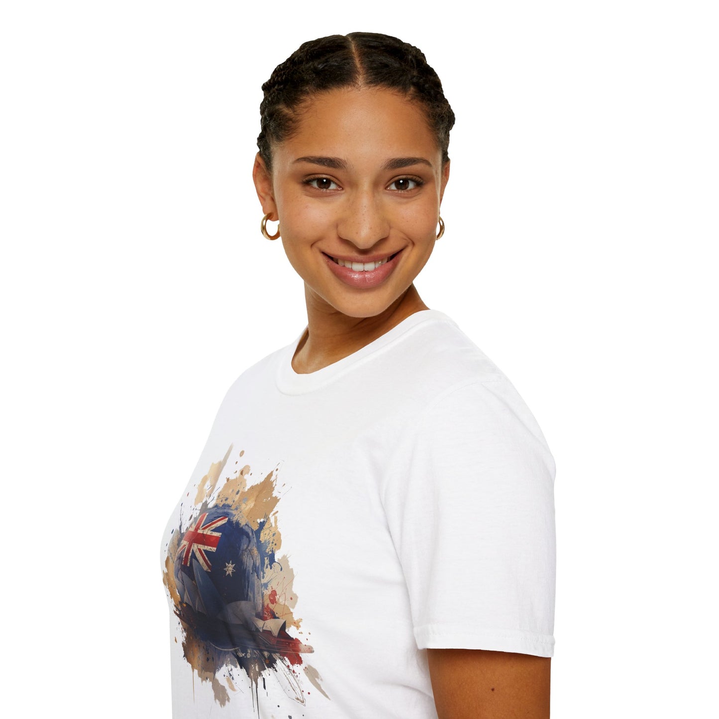 Australian Flag Soccer T-Shirt — Vintage Grunge Aussie Pride Tee