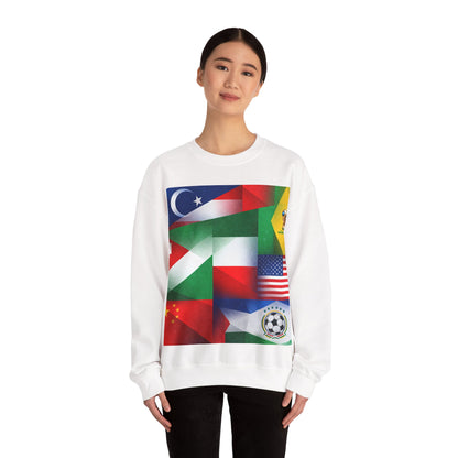World Flags Soccer Crewneck Sweatshirt — Soccer Fan Pullover