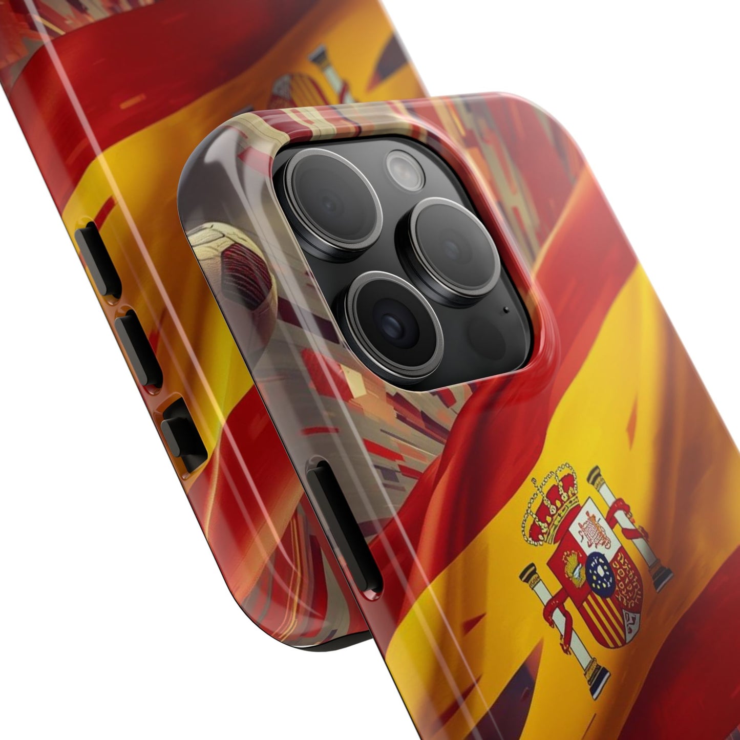 Spanish Flag Tough Phone Case — Shockproof Protective Case with Spain Crest