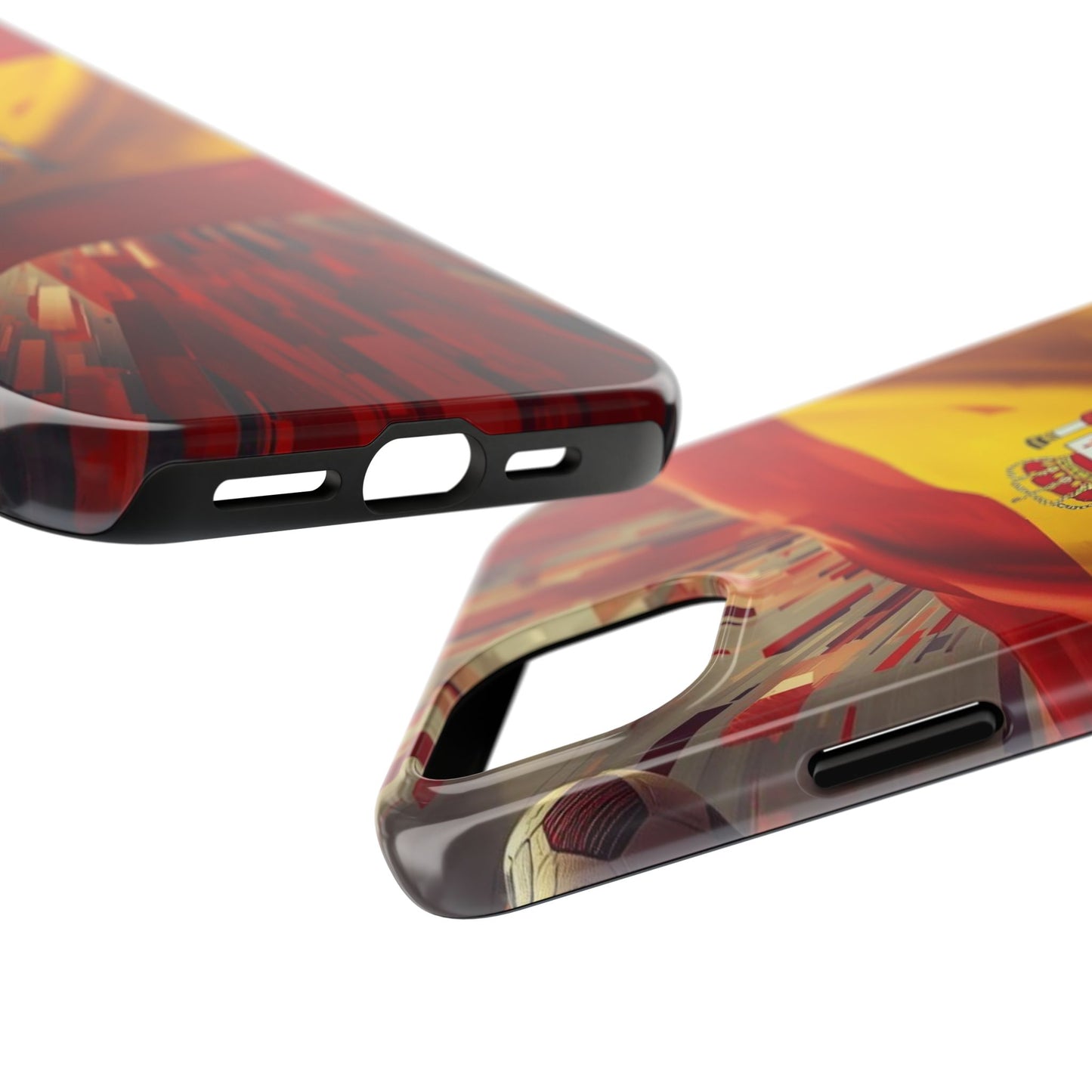 Spanish Flag Tough Phone Case — Shockproof Protective Case with Spain Crest