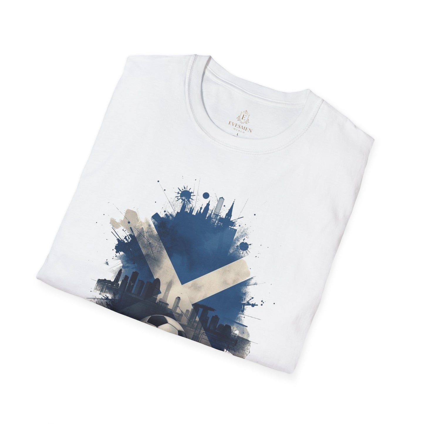 Scotland Football Flag Abstract Saltire Tee Tartan Army Soccer T-Shirt