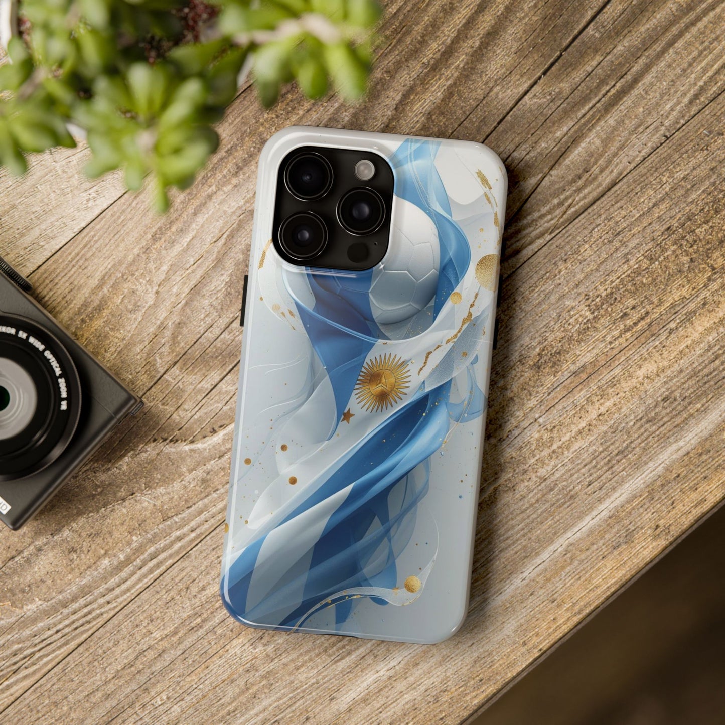 Argentina Soccer Flag Phone Case — Tough Protective Football Design