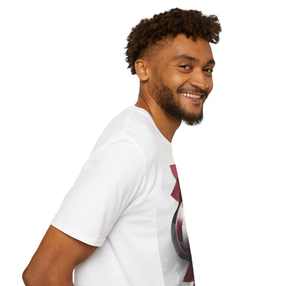 Qatar Football Flag Abstract Graphic T-Shirt Al-Annabbi Soccer Design Tee