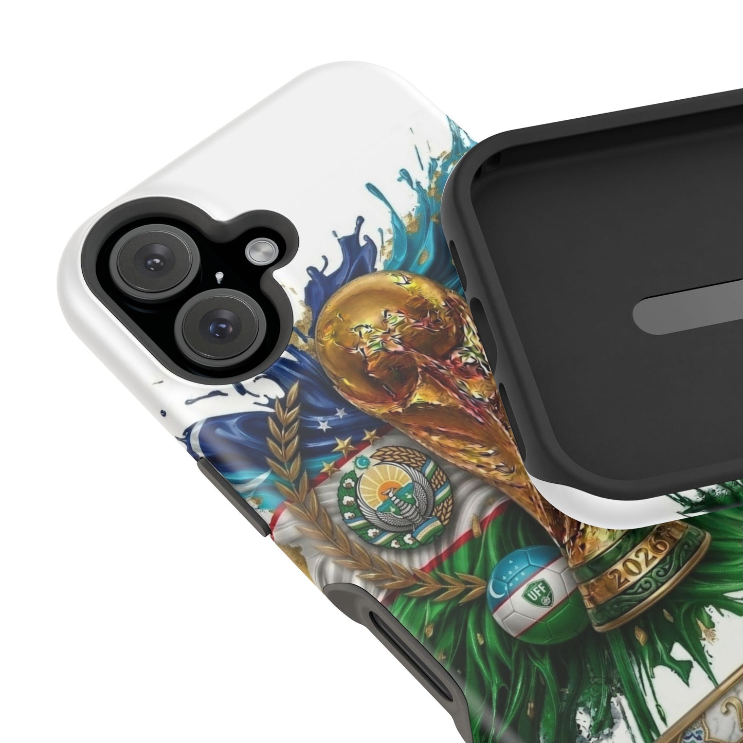 Uzbekistan 2026 Soccer Impact-Resistant Protective Phone Case
