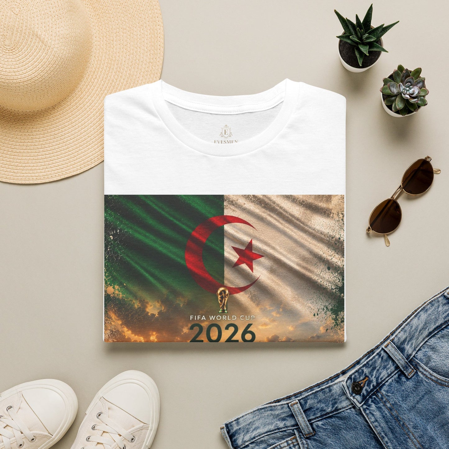 Algeria Football Flag Constantine T-Shirt Fennec Foxes Soccer City of Bridges Tee