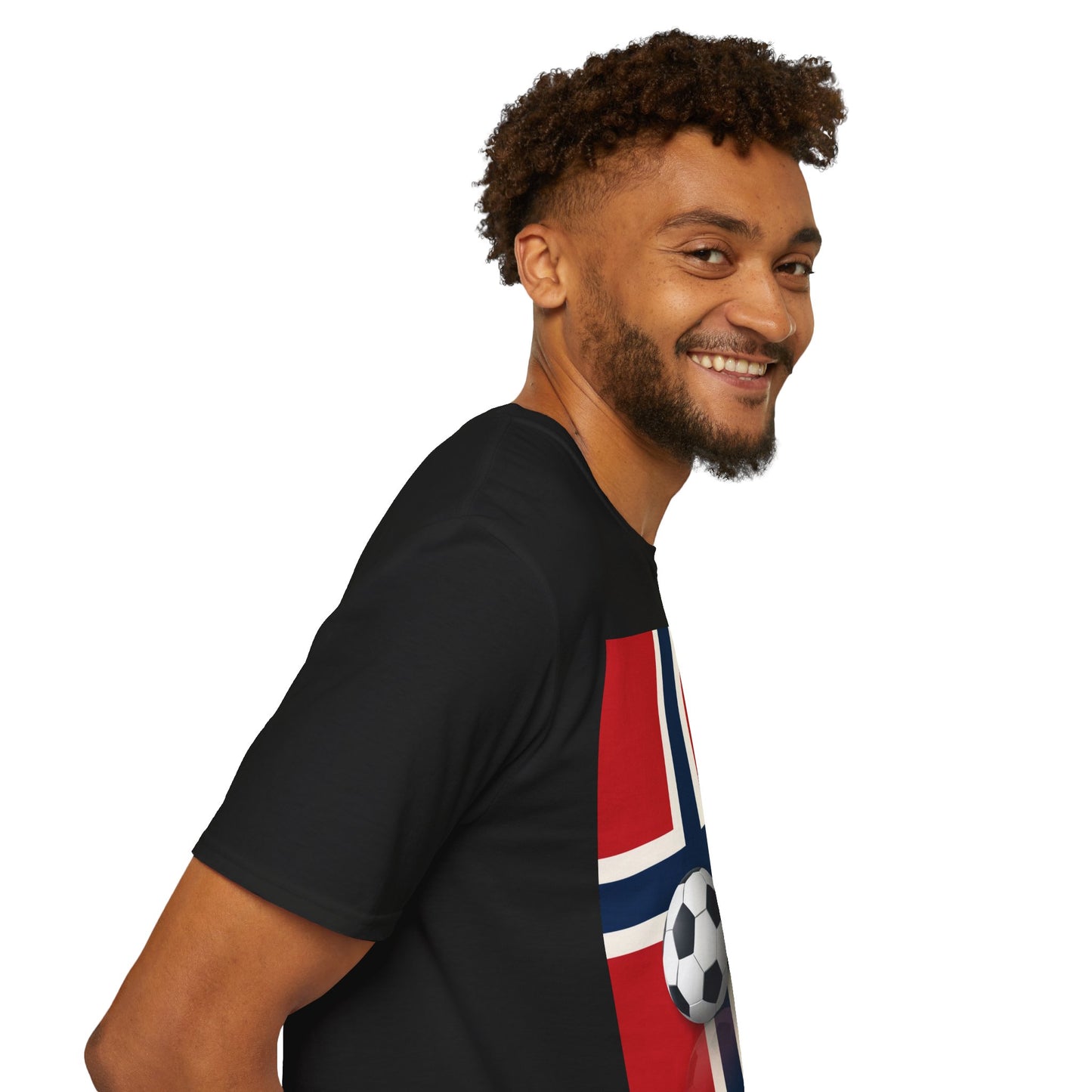 Norway Flag Soccer T‑Shirt — Norwegian Football Fan Tee