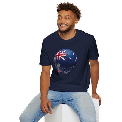 Australia Flag Football T-Shirt — Patriotic Aussie Graphic Tee