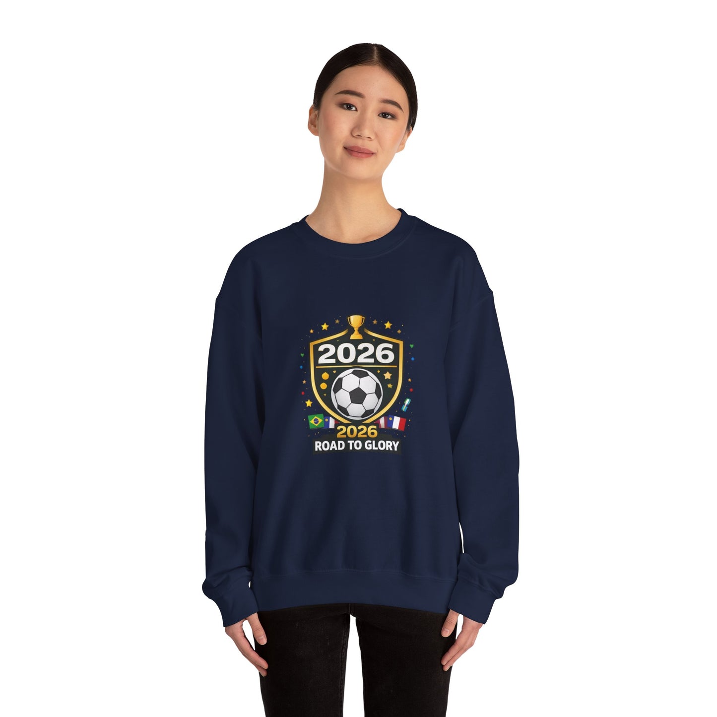 2026 Road to Glory Soccer Match Day Crewneck Sweatshirt