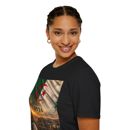 Algeria Football Flag Constantine T-Shirt Fennec Foxes Soccer City of Bridges Tee