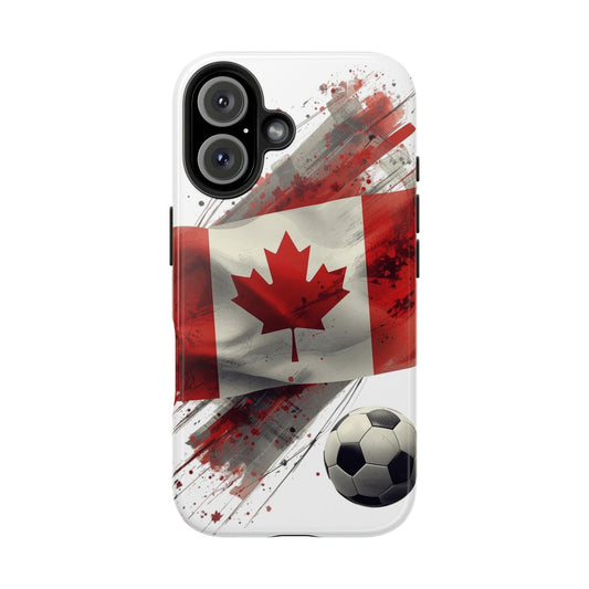 Canadian Flag with Soccer Ball Phone Protective Case Cover