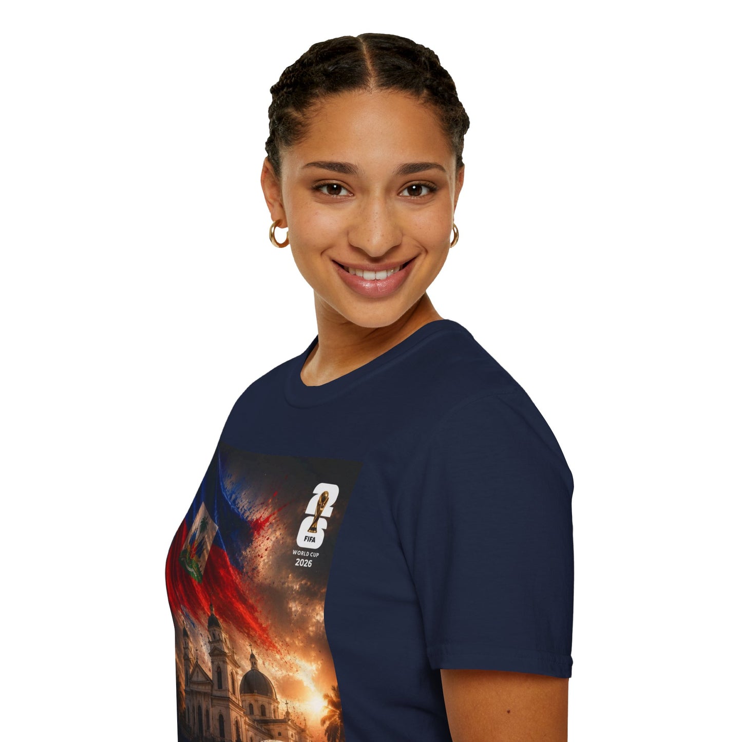 Haiti Pride Soccer T‑Shirt Flag and Heritage Football Fan Tee