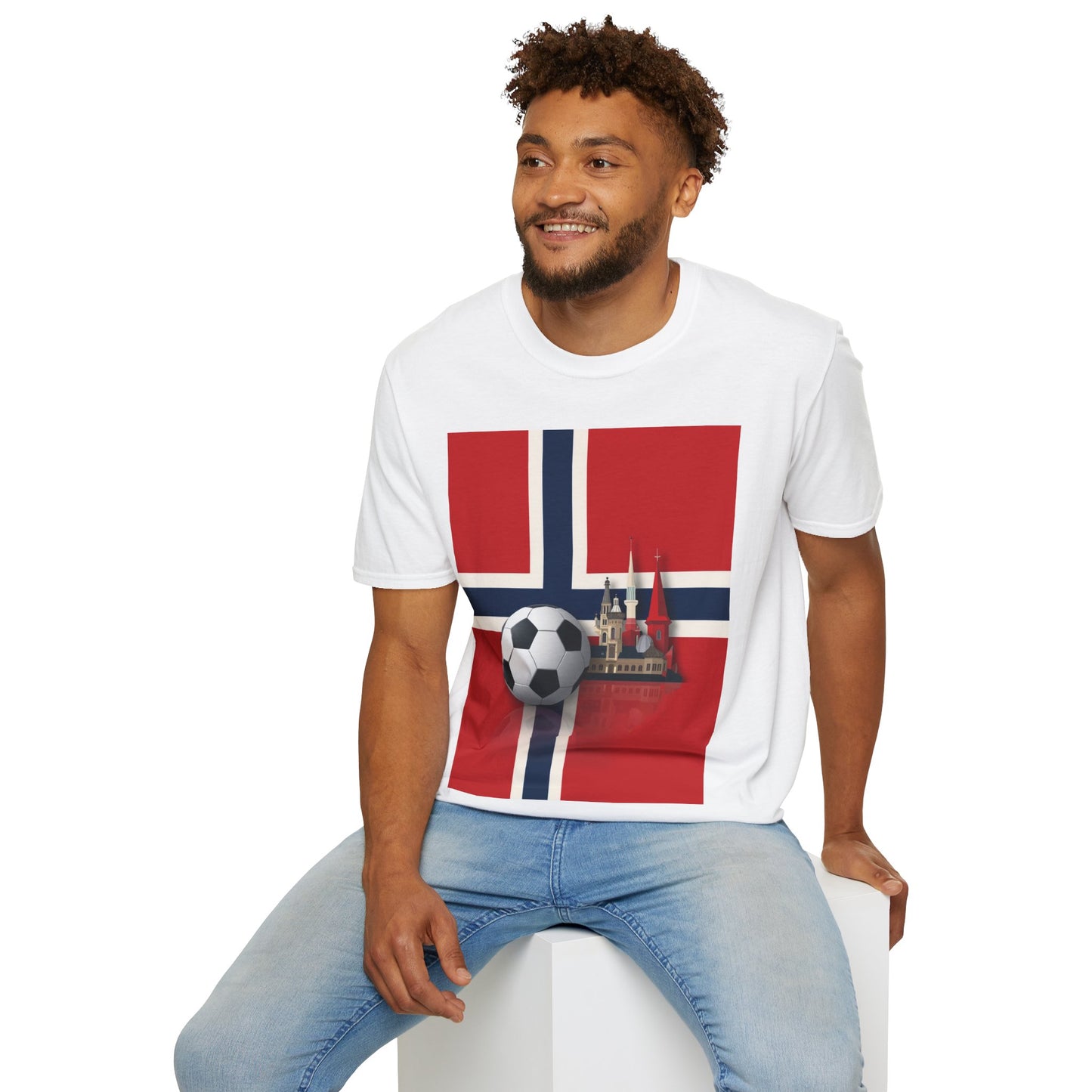 Norway Flag Soccer T‑Shirt — Norwegian Football Fan Tee