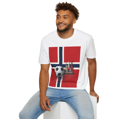 Norway Flag Soccer T‑Shirt — Norwegian Football Fan Tee