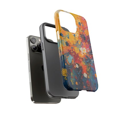 Abstract Color Splash Phone Case — Vibrant Paint Splatter Protective Cover