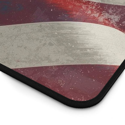 Textured mouse pad with geometric pattern on a white background