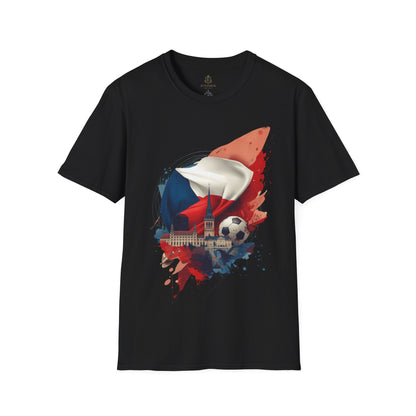Czech Republic Flag Soccer T-Shirt – Football Fan Tee