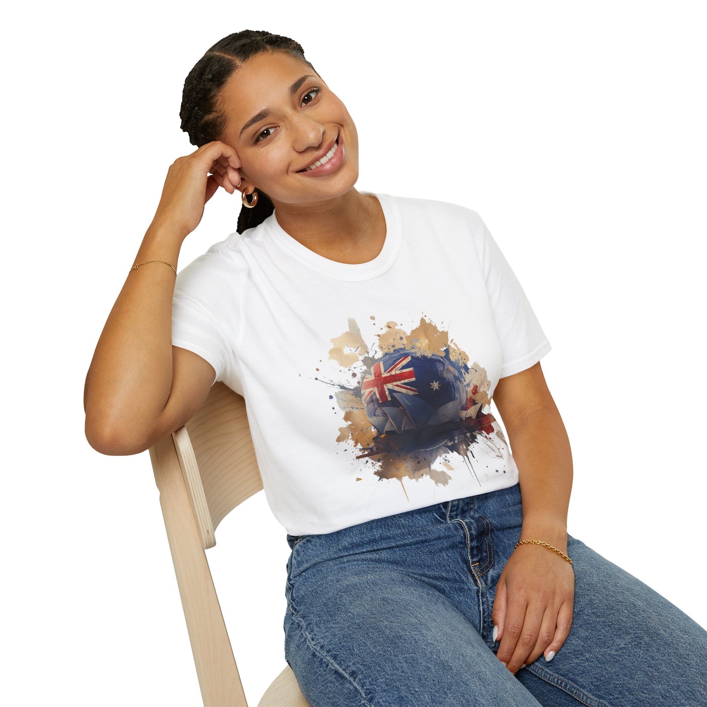 Australian Flag Soccer T-Shirt — Vintage Grunge Aussie Pride Tee