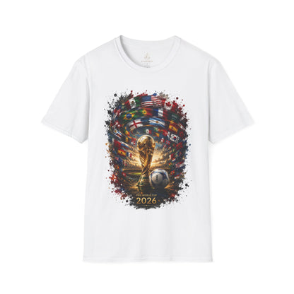 World Cup 2026 Global Flags T-Shirt Cinematic International Flags Fan Tee