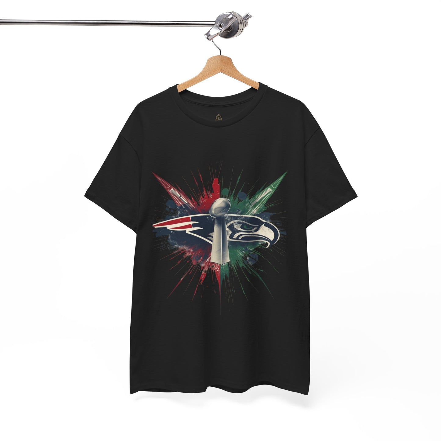 Legendary Championship Matchup Splatter Logo T‑Shirt Football Big Game 2026