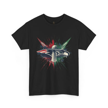 Legendary Championship Matchup Splatter Logo T‑Shirt Football Big Game 2026