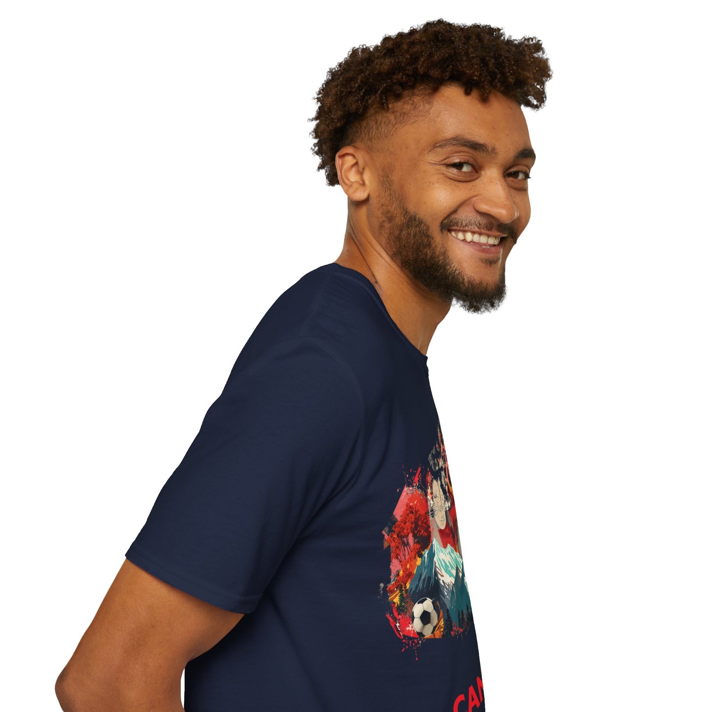 Canada Map Soccer Match Day T-Shirt — Red Maple Graphic Tee
