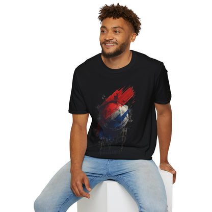 Netherlands Football Flag Abstract Splash T-Shirt Oranje Soccer Graphic Tee
