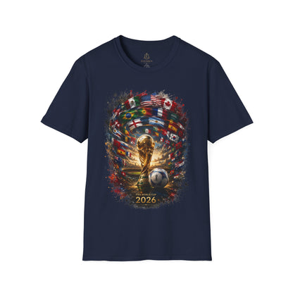 World Cup 2026 Global Flags T-Shirt Cinematic International Flags Fan Tee