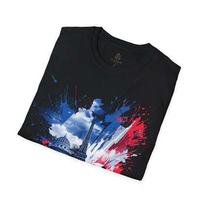 France Soccer Match Day T-Shirt — Eiffel Tower Football Graphic Tee