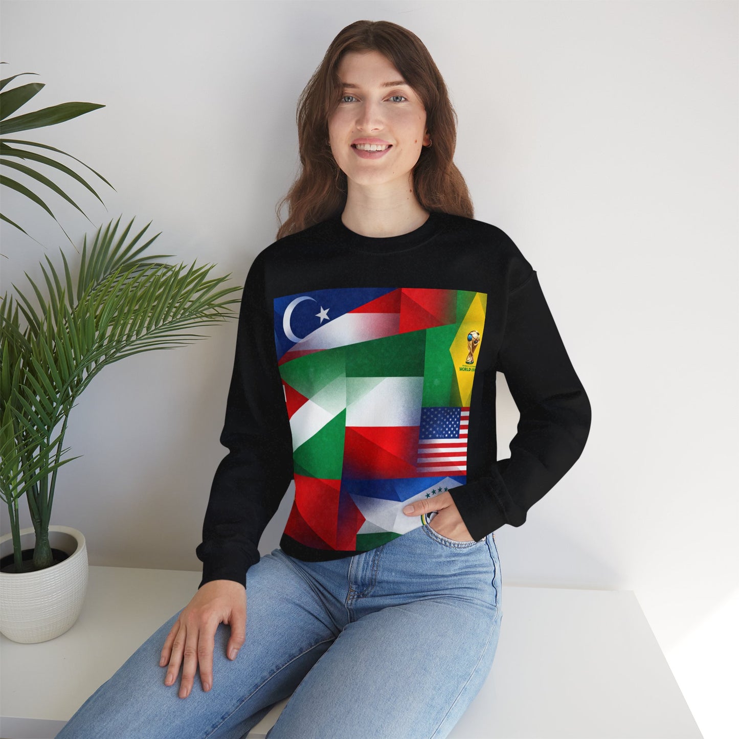 World Flags Soccer Crewneck Sweatshirt — Soccer Fan Pullover
