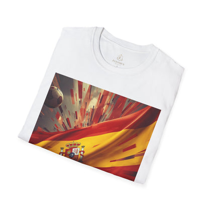 Spanish Flag Soccer T‑Shirt — Dynamic Spain Football Fan Tee